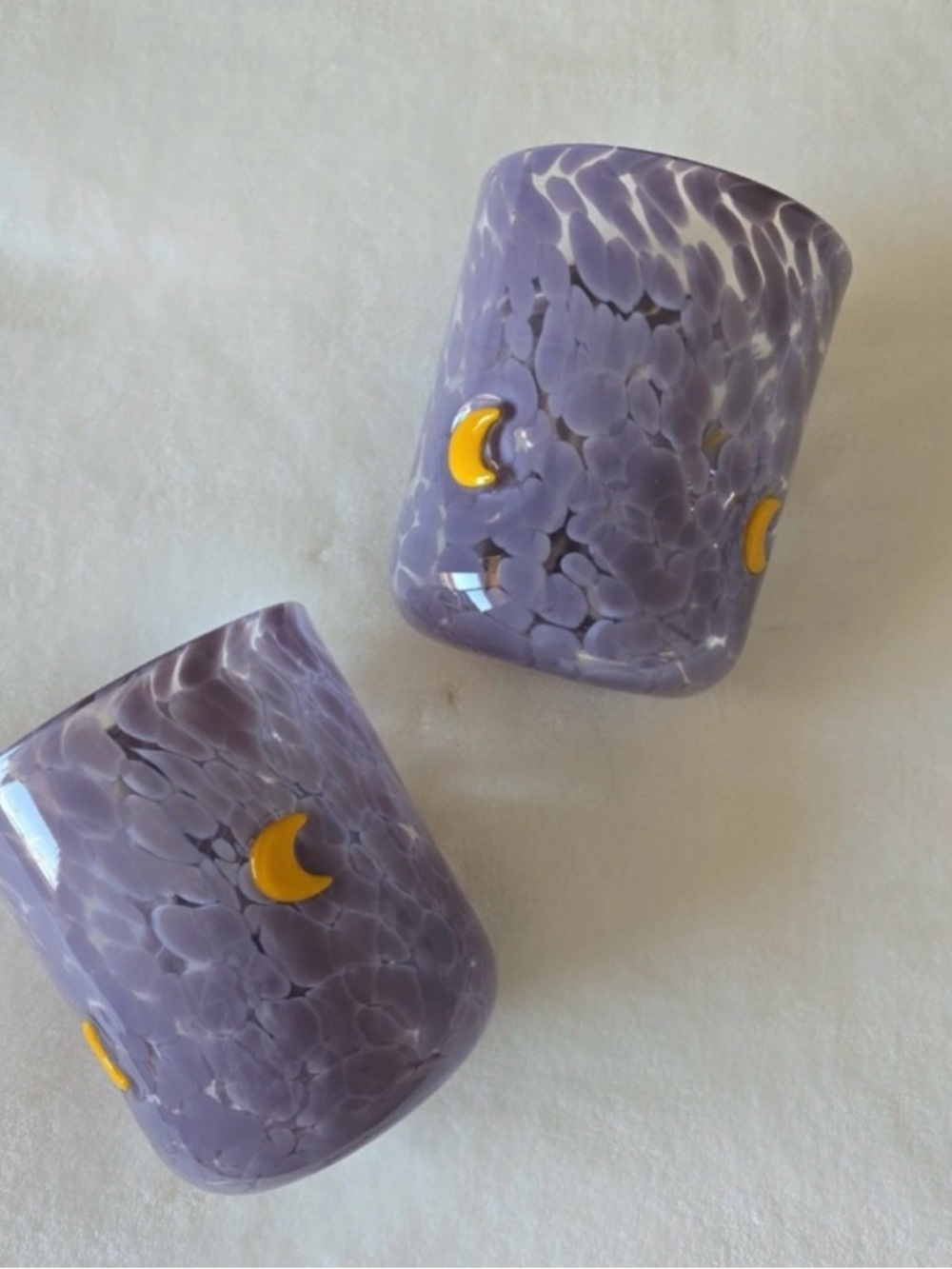 Anthropologie Icon Juice Glass, Confetti Moon NIB